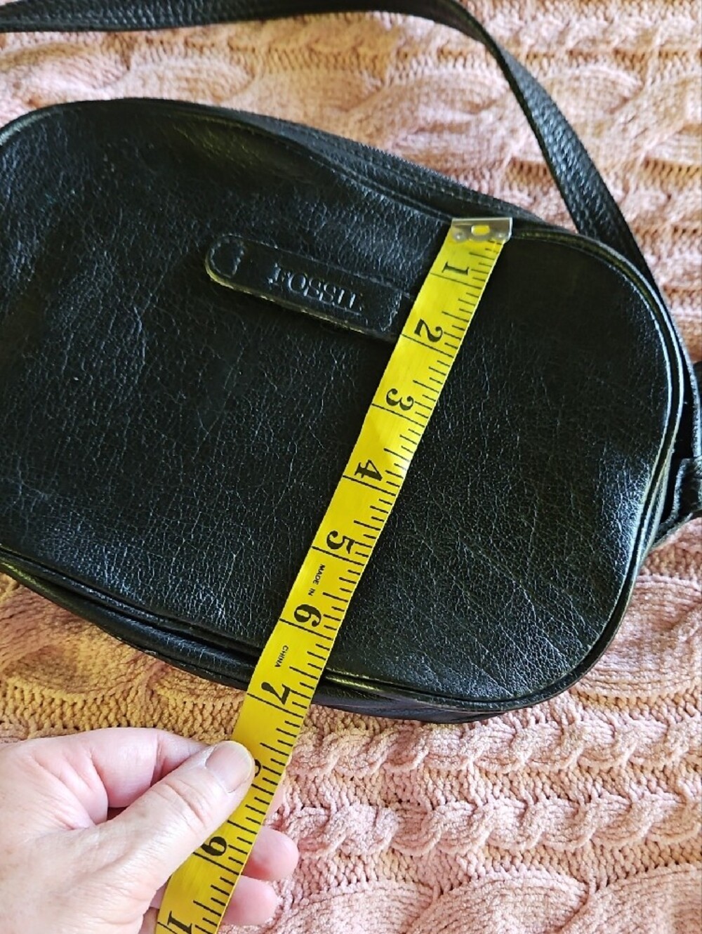 Fossil Black Leather Crossbody Bag - Picture 9 of 16